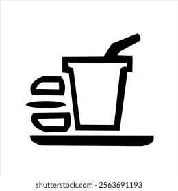 burger and fast food drink vector logo design
