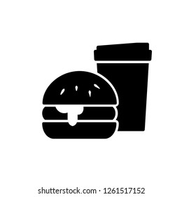 burger, fast food icon vector