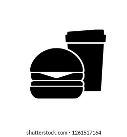burger, fast food icon vector
