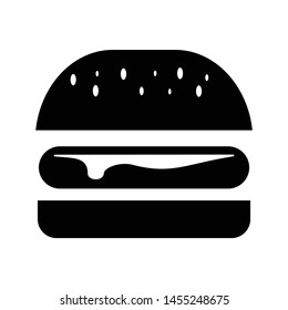 burger fast food  icon vector 