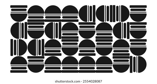 Burger fast food, junk food poster, card, template vector illustration