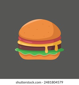 burger fast food vector design