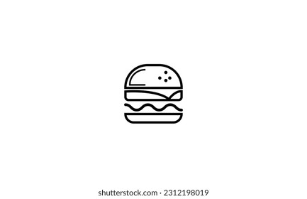 Diseño del logotipo del vector de comida rápida