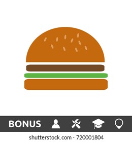 Burger flat color