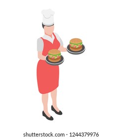 Burger flat icon design, fast food