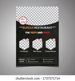 Burger Flyer template full editable 