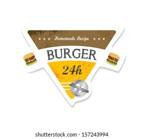 burger food label