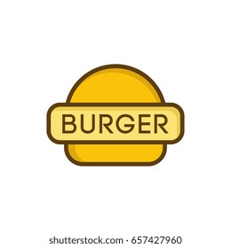 burger food logo