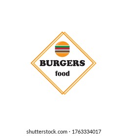 Burger Food Logo Design Icon