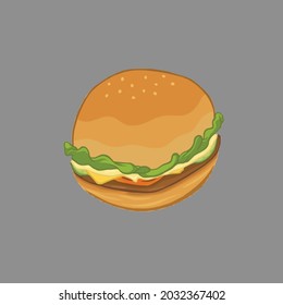 burger food logo icon pattern 