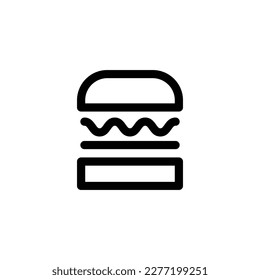 burger food sign symbol. vector illustration on white background