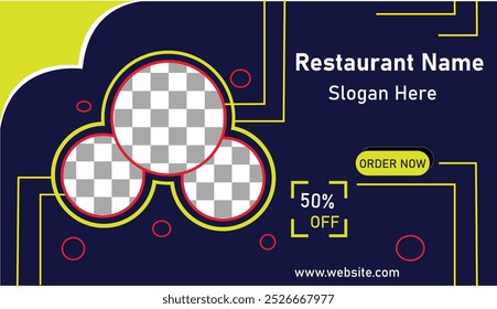 burger and food social media banner design and Instagram post template banner design