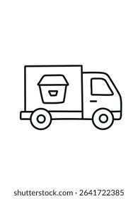 burger food truck,  fast food delivery truck