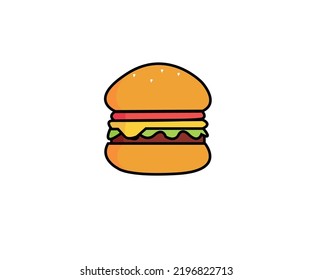 Burger Food Vector Design Template