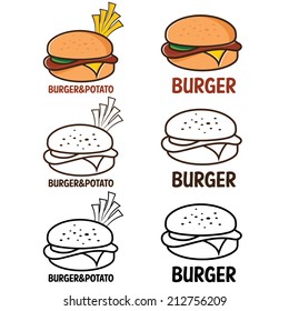 burger and fries