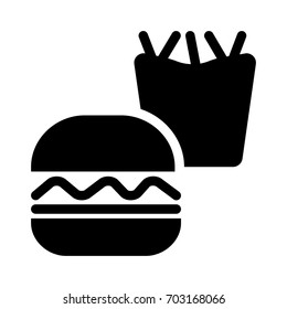 Burger fries 