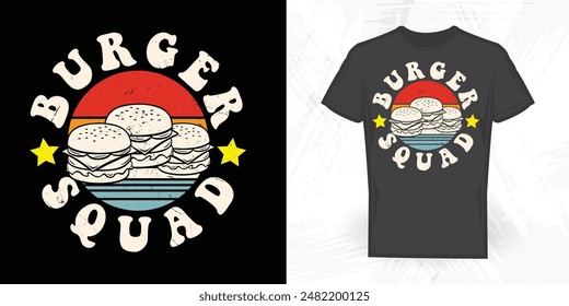 Burger Funny Vintage Burger T-shirt Design