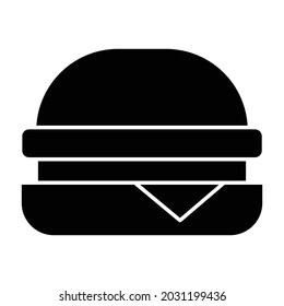 Icono vectorial Burger Gyph Style que puede modificar o editar fácilmente 