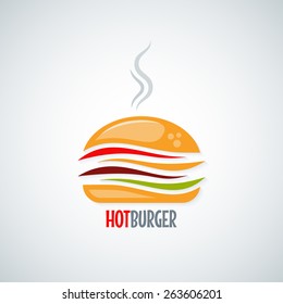 burger hamburger icon design background