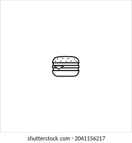 hamburguesa, icono hamburguesa, ilustración vectorial, alimento