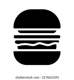 burger hamburger logo icon color editable
