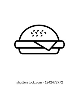 Burger hamburger logo icon design.