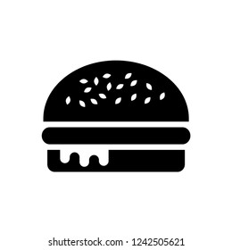 Burger hamburger logo icon design.