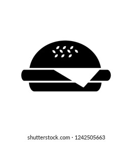 Burger hamburger logo icon design.