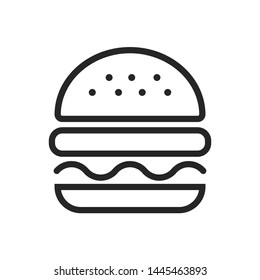 burger hamburger logo icon design