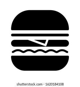 burger hamburger logo icon design. vector illustration on white background