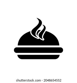burger hamburger logo icon in trendy flat style isolated on white background. Alarm symbol for your web site design, logo, app, UI. Vector illustration, EPS10. perfect for all project , modern style