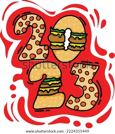 burger hapy new year 2023
