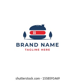 Burger House Logo Template EPS 10