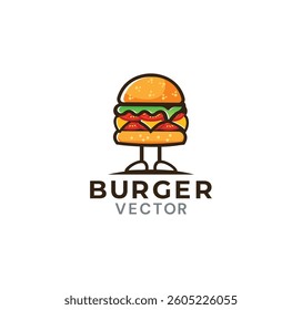 Burger house vector logo ddesign