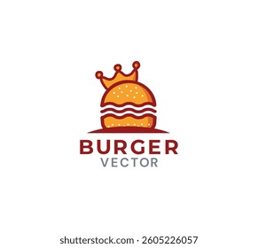 Burger house vector logo ddesign