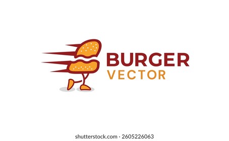 Burger house vector logo ddesign