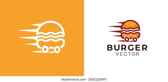 Burger house vector logo ddesign