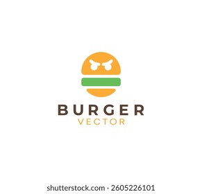 Burger house vector logo ddesign