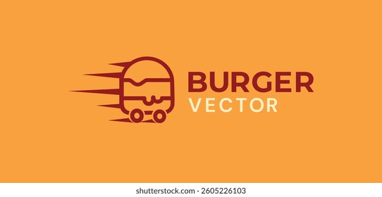 Burger house vector logo ddesign