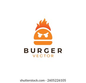 Burger house vector logo ddesign