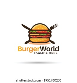 Burger house vector logo design  - Burger logo design Fresh, original and full vector design. It is high resolution, editable and printable.