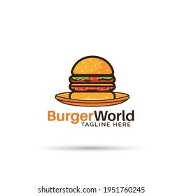 Burger house vector logo design  - Burger logo design Fresh, original and full vector design. It is high resolution, editable and printable.