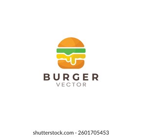 Burger house vector logo design