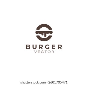 Burger house vector logo design