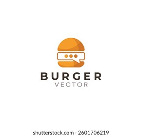 Burger house vector logo design
