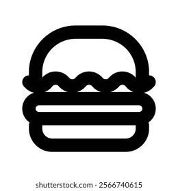 Burger icon, cheese burger Symbol. Vector Illustration.