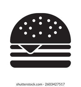 Burger icon, Cheeseburger symbol. Vector Illustration. For your website, logo, app, UI design. Vector illustration, isolated on white background