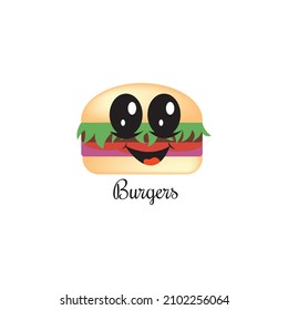 burger icon cute vector design illustration