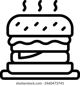 Burger Icon. Delicious burger icon