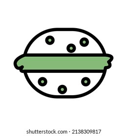 burger icon design, editable stroke. best used for web, banner, flayer or application. vector illustration EPS 10 File Format